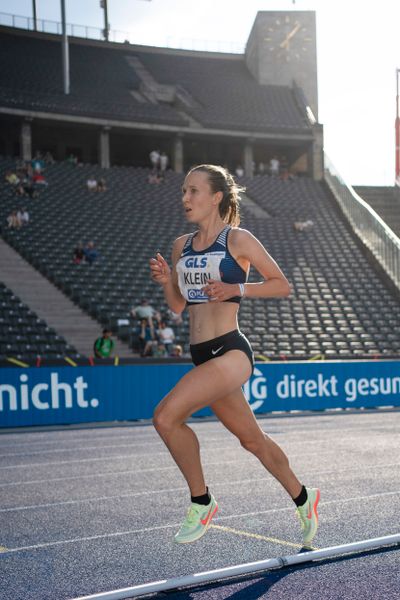 Hanna Klein (LAV Stadtwerke Tuebingen) waehrend der deutschen Leichtathletik-Meisterschaften im Olympiastadion am 26.06.2022 in Berlin